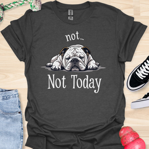 Not today - V9 - Lazy Message T-Shirt
